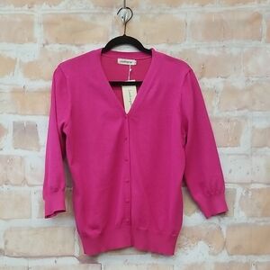 NWT Women's Leadingstar Pink Cardigan Sweater. Size XL